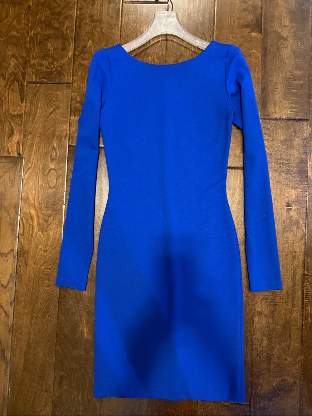 Royal Blue Long Sleeve Dress - Women